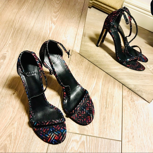 Black multicolor Stuart Weitzman nudist sandal - Picture 4 of 8